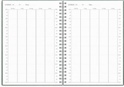Kalender Study Twist A5 gr�n 26/27