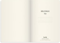 Ant.bok BURDE Deluxe A5 linj smooth beig