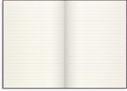 Ant.bok BURDE A5 textil linjerad lila