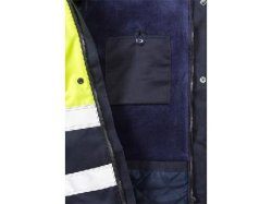 Flam Vinterjacka Varsel Gul/Marin 2XL