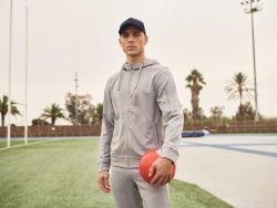 Hoodie zip funktion 021014 marin M