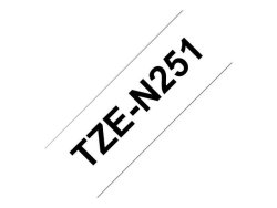 Tape BROTHER TZEN251 24mm Svart p Vit