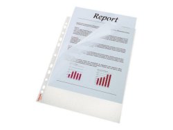 Plastficka A4 ESSELTE ppen 2-sidor 0,08mm 100st/fp