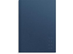 Ant.bok BURDE A5 textil linj mrkbl