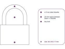 Hngls PAVO Padlock Light 40mm