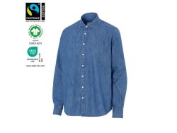 Skjorta comfort COTTOVER Denim GOTS XL