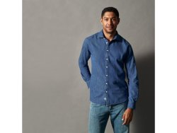 Skjorta slim fit COTTOVER Denim GOTS S