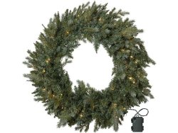 Krans Greyland med belysning 80cm