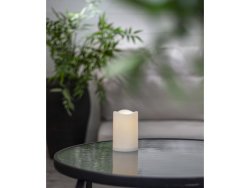 Blockljus STAR T LED Paul 11,5cm vit