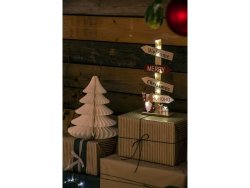 Dekoration Julskylt led 18,5x35,5cm