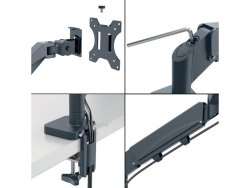 Monitorarm LEITZ Ergo Dubbel gr