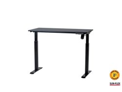 Bord hj/snk SUN-FLEX 120x60cm svart