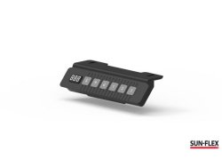 Bord hj/snk SUN-FLEX 120x60cm svart