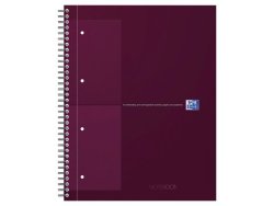 Kollegieblock Oxford Int.A4+ rut. r�d