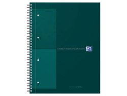 Kollegieblock Oxford Int.A4+ rut. gr�n