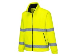 Fleecetrja Hi-vis PW F250 gul 2XL