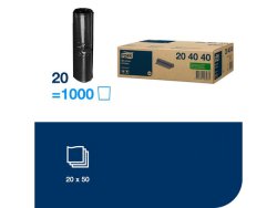 Papperskorgspse 5L TORK B3 5L svart 50st/rl