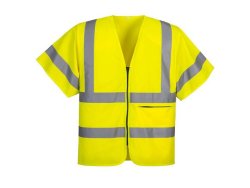 Varselvst zip PW C372 kl2/3 gul 3XL