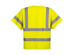 Varselvst zip PW C372 kl2/3 gul 3XL