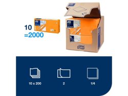 Servett TORK Lunch 2-lag 200/fp orange