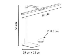Skrivbordslampa UNILUX Strata base svart