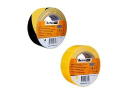 Golvmarkering rulle 50mmx33m gul/svart