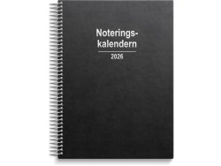 Noteringskalendern 2026 svart