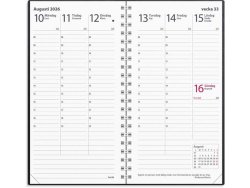 Kalender Interplano II 2026 konstl svart