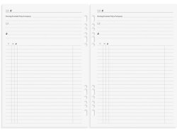 Business Systemkalender 2026 skinn svart