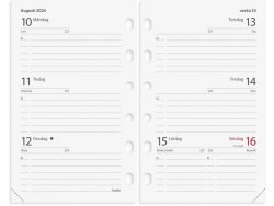 Compact Systemkalender 2026 konstl svart