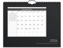 Vggkalender Miljkalendern Elegant 2026