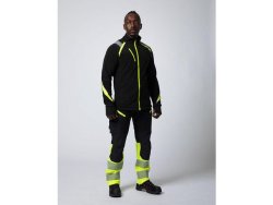 Fleecejacka PROJOB 2328 svart/gul 2XL