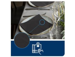 Servett TORK LinStyle sv 39x39cm 50/fp