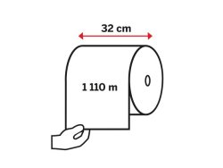 Industritork KATRIN Plus XL vit 1110m
