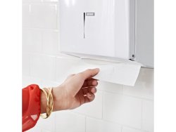 Dispenser KATRIN Handduk M vit metall
