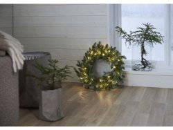 Krans Greyland med belysning 55cm LED