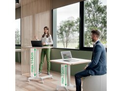 Bord LEITZ  Ergo hj och snkbart vit