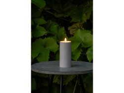 Blockljus KONSTSMIDE LEDtimer beige 15cm