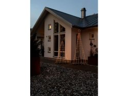 Julgran metall 1,8m LED utomhus