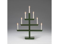 Elljusstake 7 ljus 48x61cm tr grn