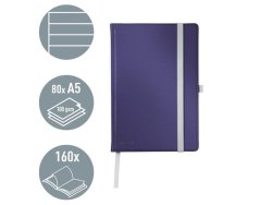 Ant.bok LEITZ Style A5 H linj 80bl bl