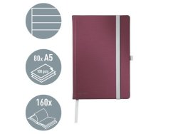 Ant.bok LEITZ Style A5 H linj 80bl rd