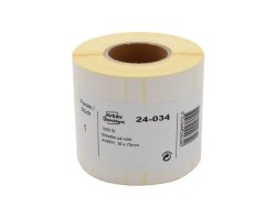 Etikett AVERY p rulle 75x36mm 1000/rl
