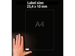 Etikett AVERY 25,4x10mm Mini 4725st/fp