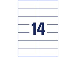 Etikett AVERY 105x41mm 1400st/fp