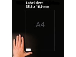 Etikett AVERY avtagb 35,6x16,9 2000/FP