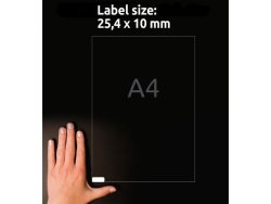 Etikett AVERY avtagb 25,4x10 4725/FP