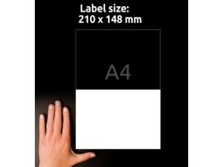Etikett AVERY 210x148mm 200st/fp