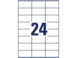 Etikett AVERY 70x36mm 2400st/fp