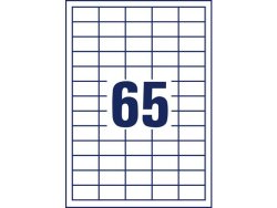 Etikett AVERY 38x21,2mm 6500st/fp